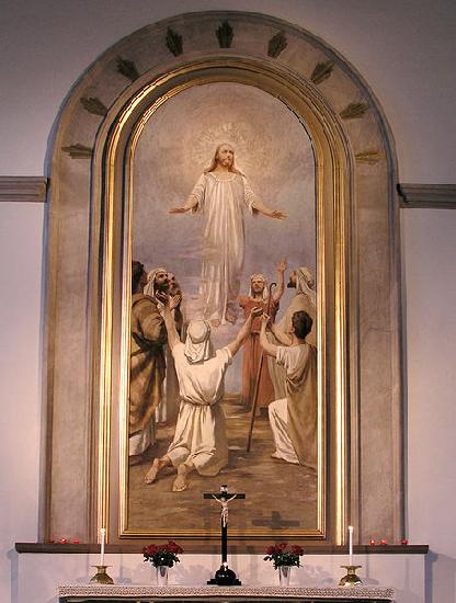 johan krouthen Karna kyrka, Malmslatt. Diocese of Linkoping Sweden oil painting art